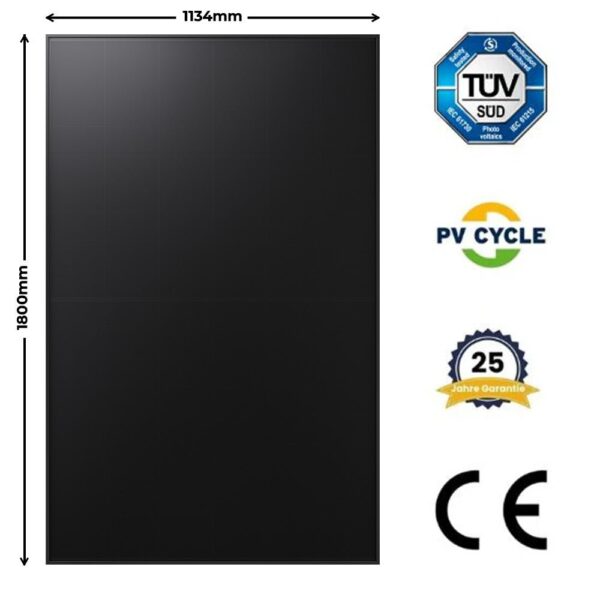 Balkonkraftwerke24 Duo Garten Komplettpaket (960Wp+) Bifazial Bild 6